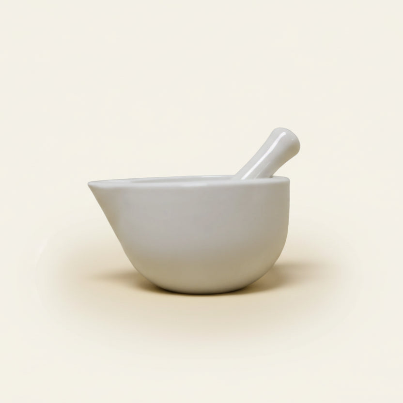 Porseleinen vijzel - Diep model (12,5 cm)