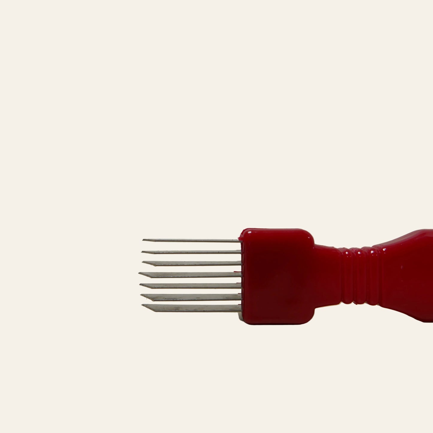 Augurkenmes decoratieve plakjes - rood handvat