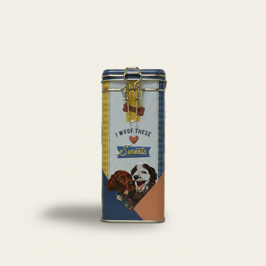 Bewaarblik hondenkoekjes - met wecksluiting
