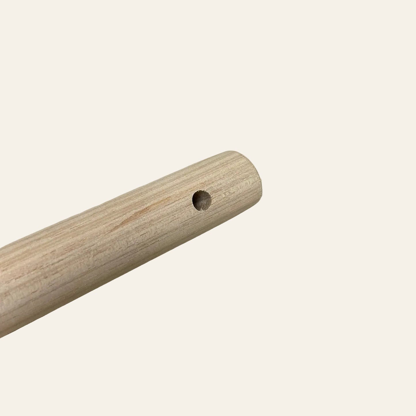 Houten steel met schroefdraad - 140 cm