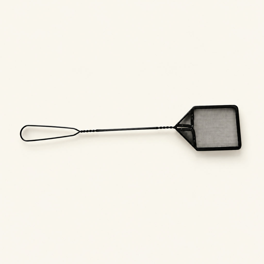 Zwarte vliegenmepper met draadsteel – 53,8 cm