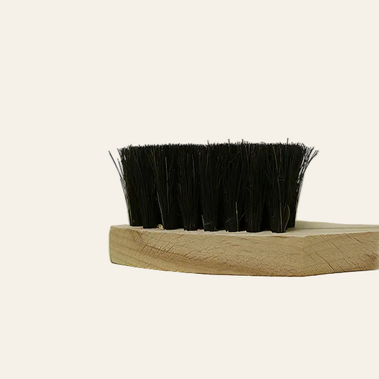 Insmeerborstel groot - zwart paardenhaar