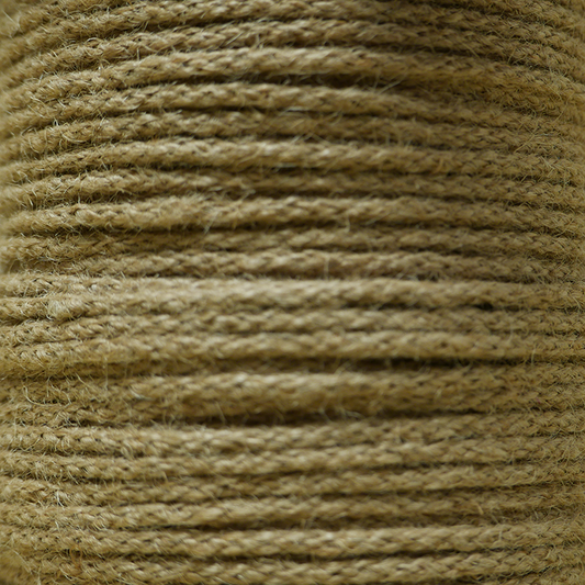 Jute gevlochten koord 3 mm - jute (100 meter)