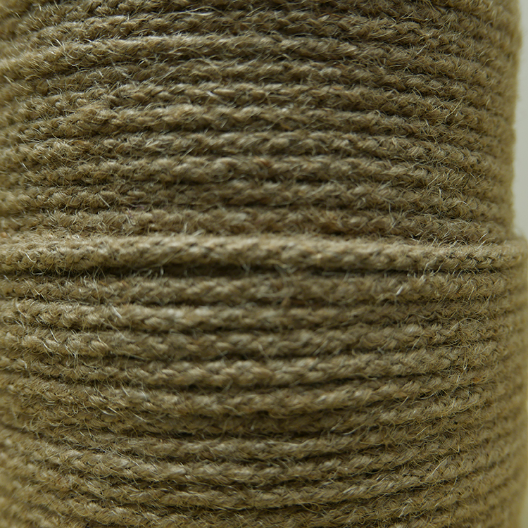 Jute gevlochten koord 4 mm - jute (100 meter)