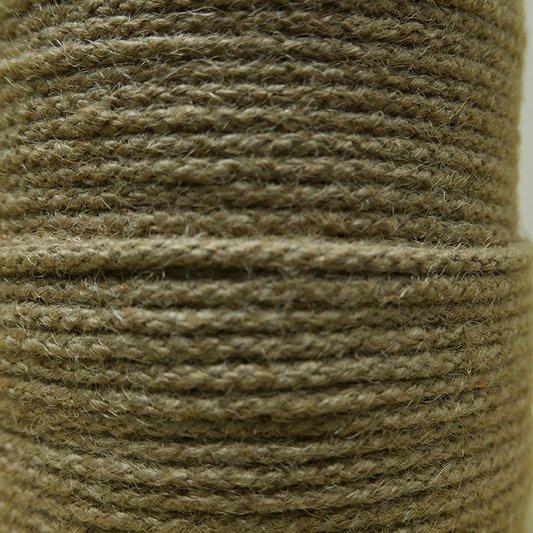 Jute gevlochten koord 4 mm - jute (100 meter)