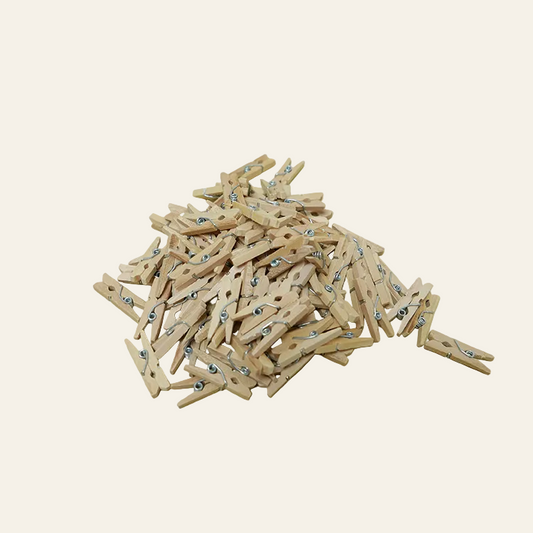 Mini knijper sluit stevig af - 25 mm (100 stuks)
