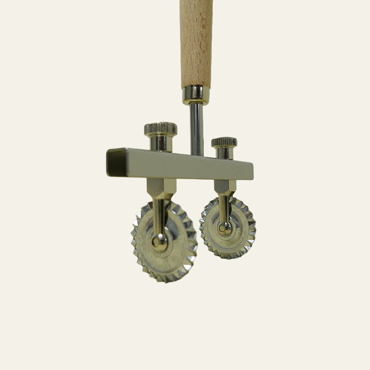 Pasta roller - instelbaar (houten handgreep)