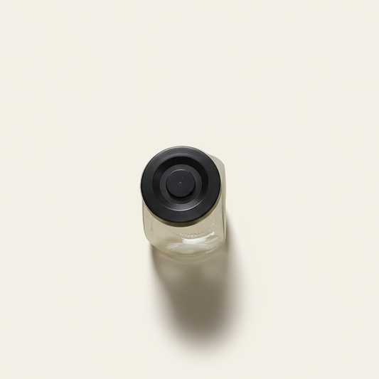 Voorraadpotje mat zwart - Glas (175 ml)