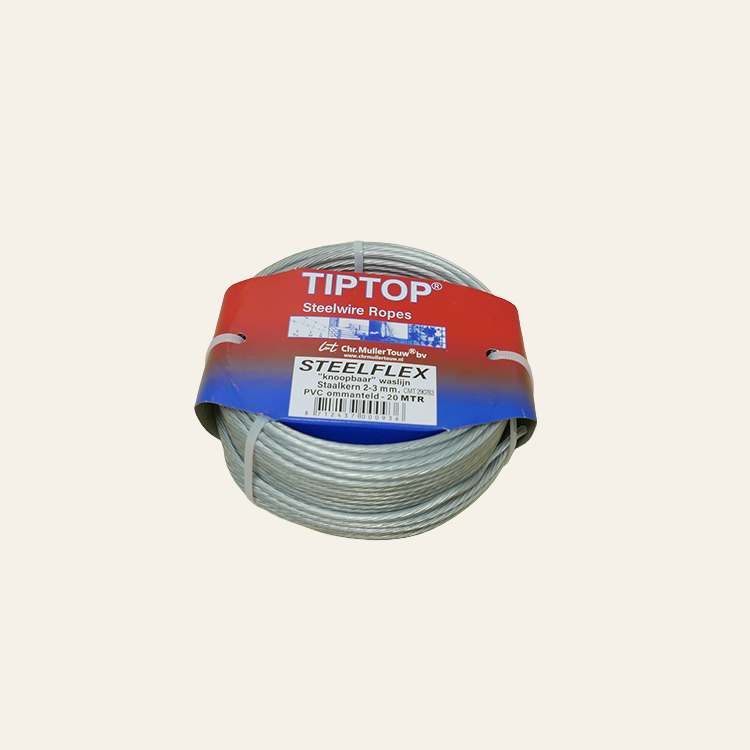 Waslijndraad tiptop steelflex 2-3 mm