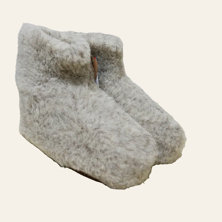 Woolwarmers wollen slof dolly grijs