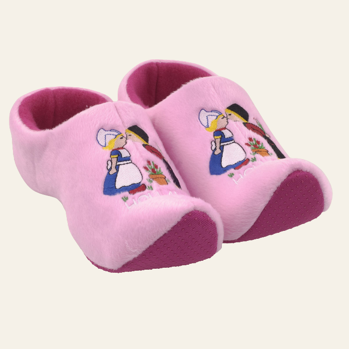 Roze klompsloffen - warm en comfortabel