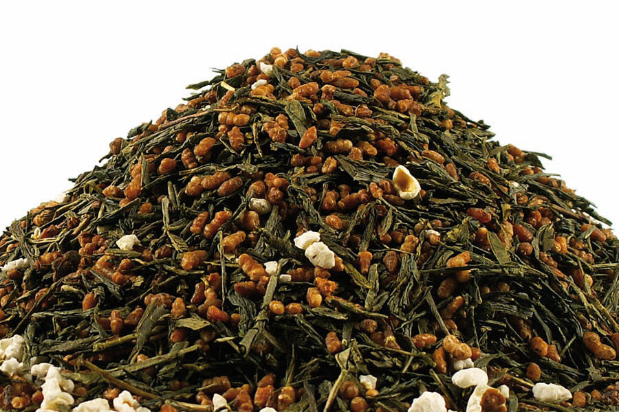 Japanse genmaicha - met geroosterde rijst