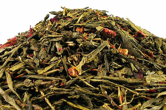 Aardbei thee - groene thee & rozen