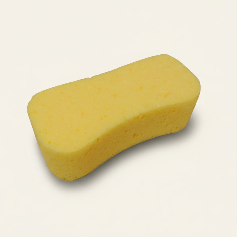 Klusspons geel voor stevig schrobwerk - 21 x 10 cm