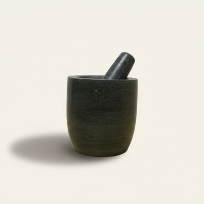 Vijzel met stamper - lichtgrijs graniet (ø 14,5 cm)