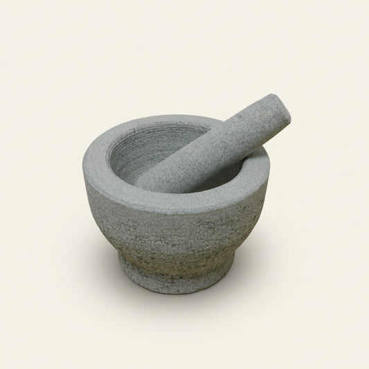 Vijzel met stamper - graniet (natuursteen)