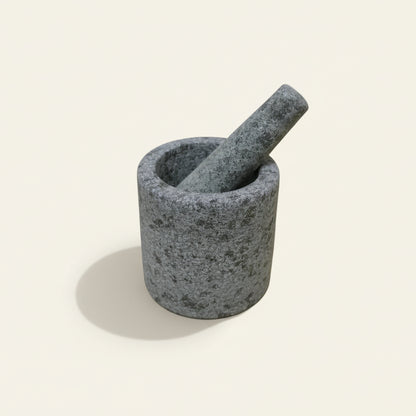 Vijzel met stamper - graniet (zwaar model)
