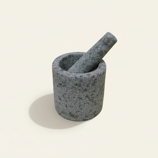 Vijzel met stamper - graniet (zwaar model)