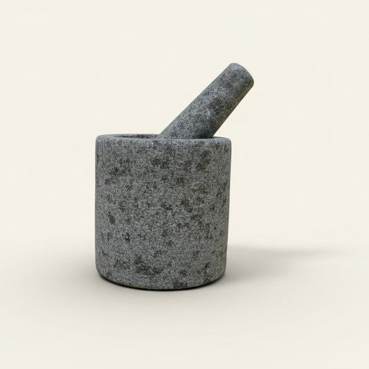 Vijzel met stamper - graniet (zwaar model)