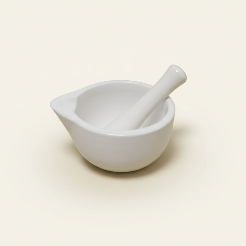 Porseleinen vijzel - Diep model (12,5 cm)