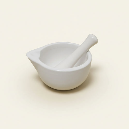Porseleinen vijzel - Diep model (12,5 cm)