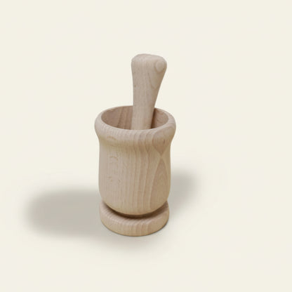 Vijzel met stamper - Beukenhout (Ø 15 cm)