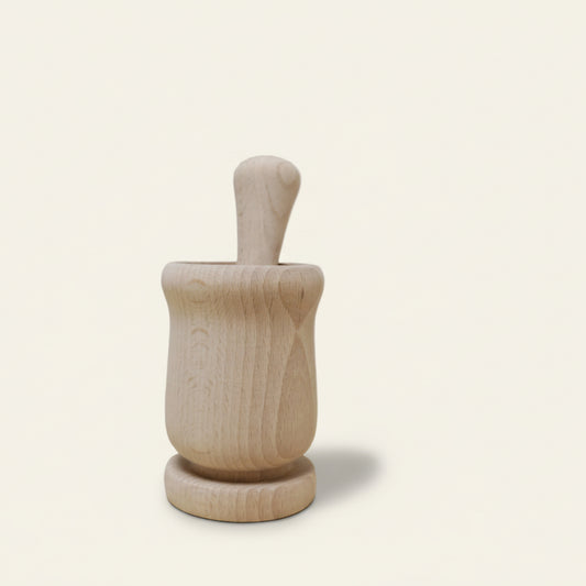Vijzel met stamper - Beukenhout (Ø 15 cm)