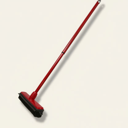 Rubberen bezem met wisserlip en telescoopsteel - 30 cm