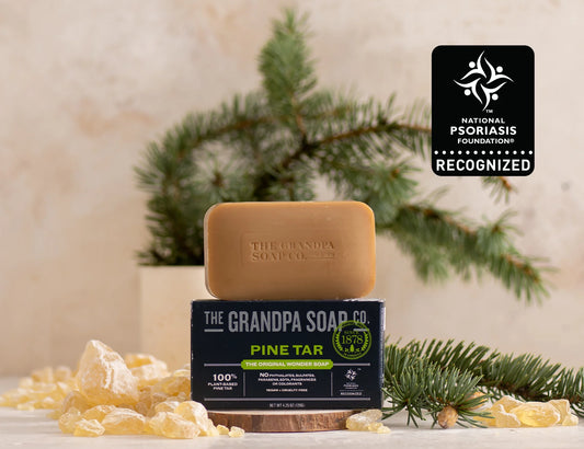 Grandpa Soap Pine Tar-zeep van 120 gram