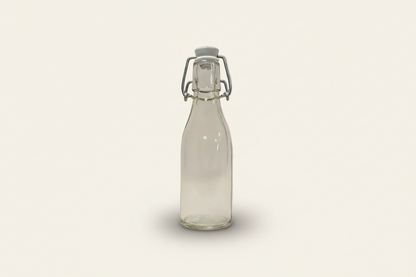 Beugelflesje met porseleinen dop - Glas (200ml)