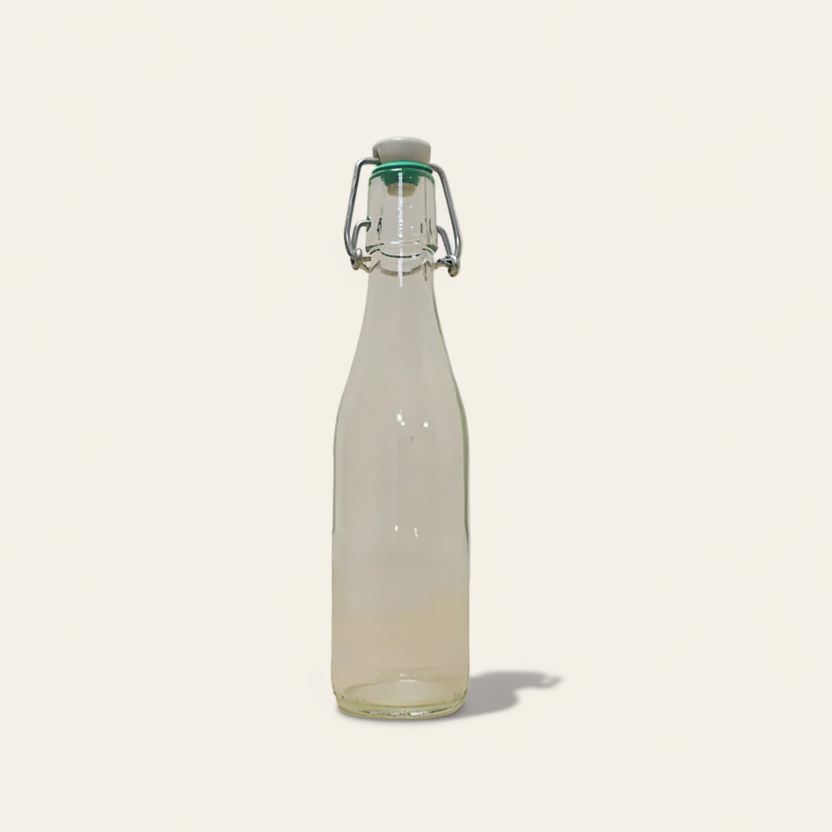Beugelfles met porseleinen dop - Glas (330 ml)