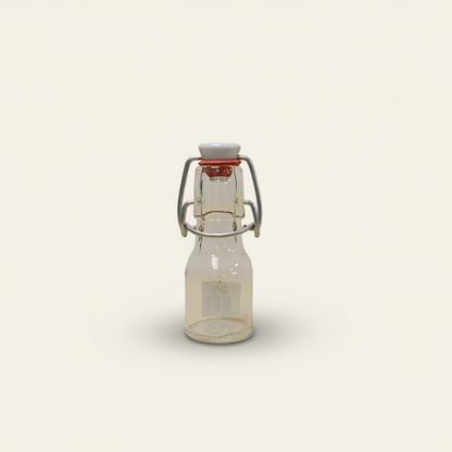 Beugelflesje met porseleinen dop - Glas (50 ml)