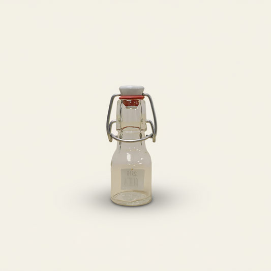 Beugelflesje met porseleinen dop - Glas (50 ml)