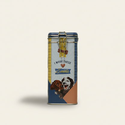 Bewaarblik hondenkoekjes - met wecksluiting