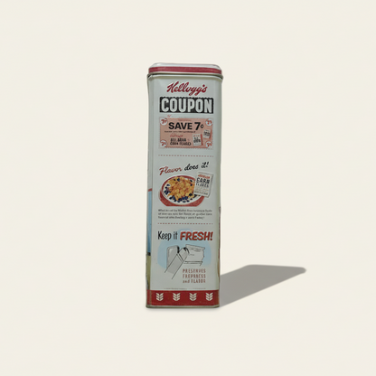 Bewaarblik kellogg's - retro corn flakes design