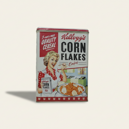 Bewaarblik kellogg's - retro corn flakes design