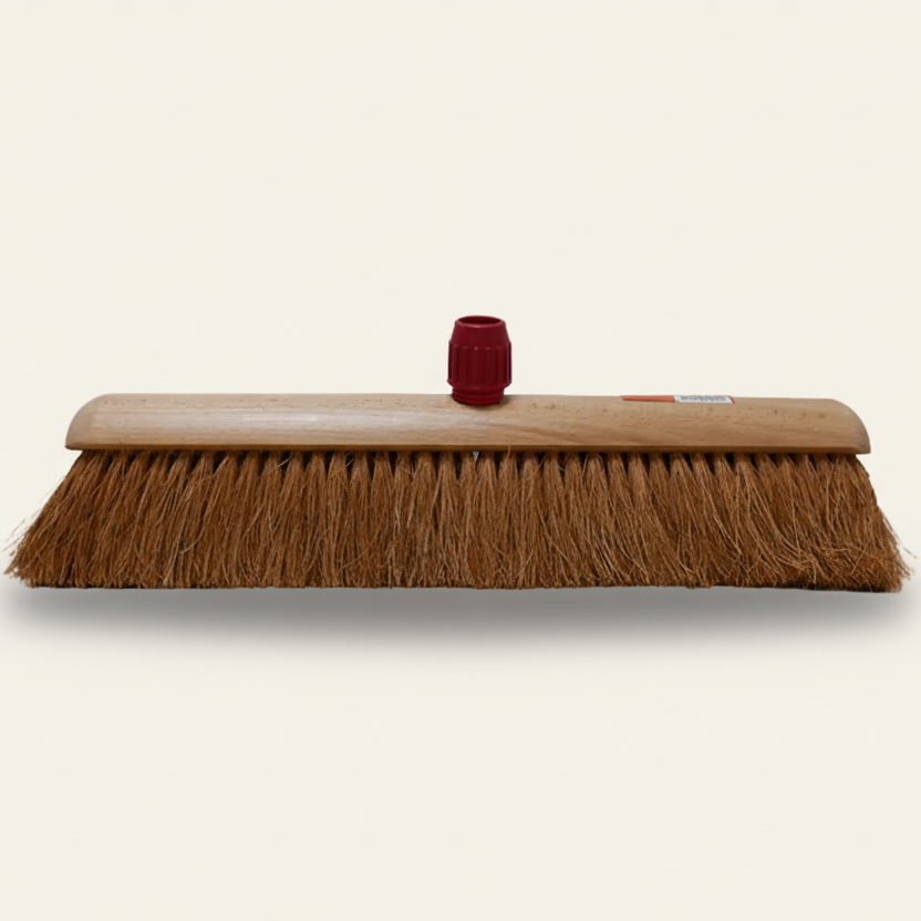 Kokosveger met steelhouder - 60 cm
