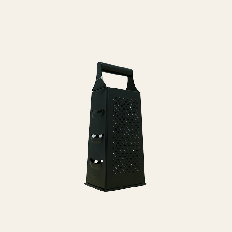 Blokrasp 4-zijdig - RVS Zwart - 23 cm