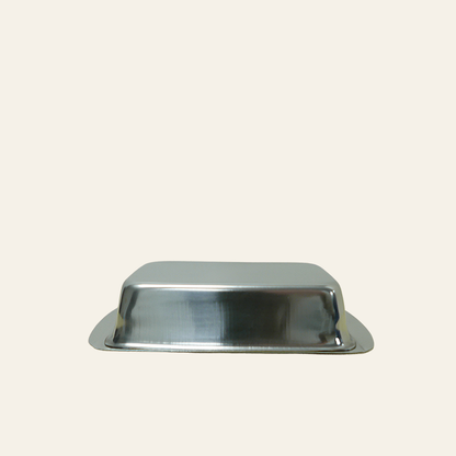 Botervloot rvs vierkant houdt boter netjes - 250 gram