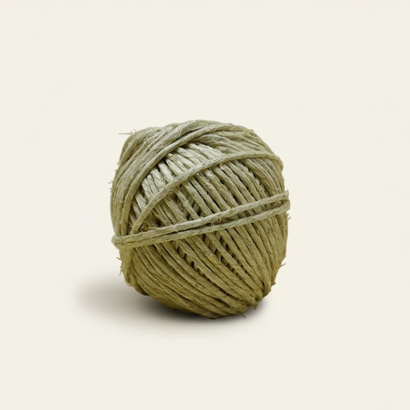 Cordel touw 3-draads - vlas/hennep (500 gram)