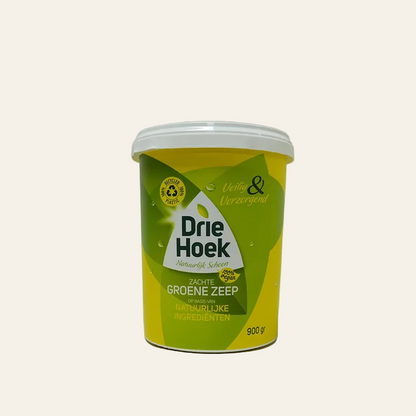 Driehoek zachte groene zeep - natuurlijk (900 gram)