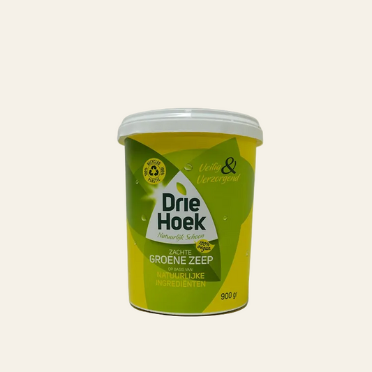 Driehoek zachte groene zeep - natuurlijk (900 gram)