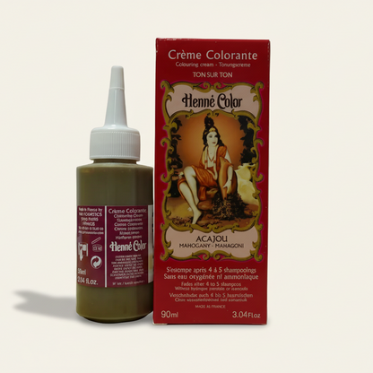 Henna crème colorante mahonie (acajou) - 90ml