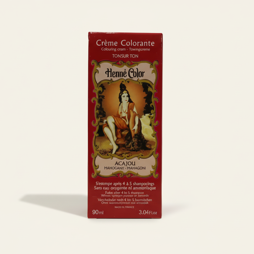 Henna crème colorante mahonie (acajou) - 90ml