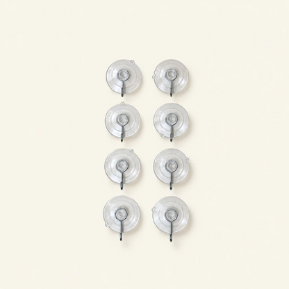 Transparante zuignaphaakjes – 8 stuks