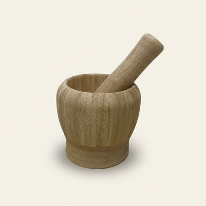 Vijzel met stamper - Bamboo (10 x 9 cm)
