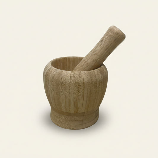 Vijzel met stamper - Bamboo (10 x 9 cm)