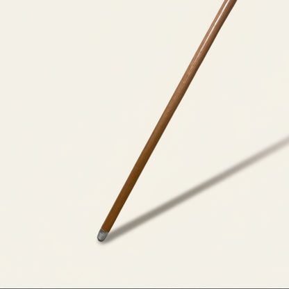 Luxe gelakte houten steel met schroefdraad