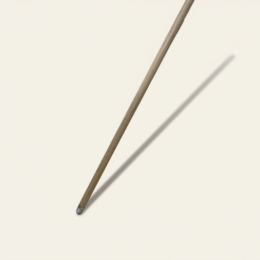Houten steel met schroefdraad - 140 cm