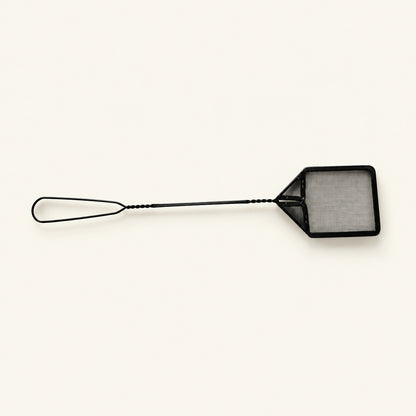 Zwarte vliegenmepper met draadsteel – 53,8 cm